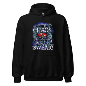 Open image in slideshow, It&#39;s Chaos Hoodie- Designed by PoppeGraphix
