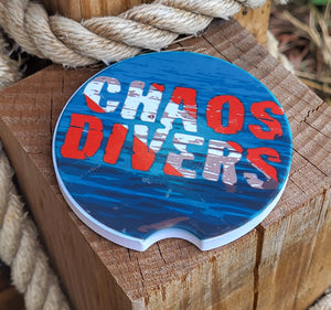 Open image in slideshow, Chaos Divers Sandstone Coasters
