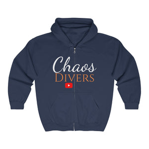 Open image in slideshow, Chaos Divers Full Zip Hooded Sweatshirt
