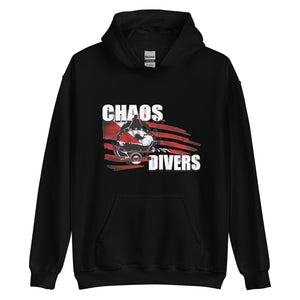 Open image in slideshow, Diver&#39;s Mask Hoodie- Designed by PoppeGraphix

